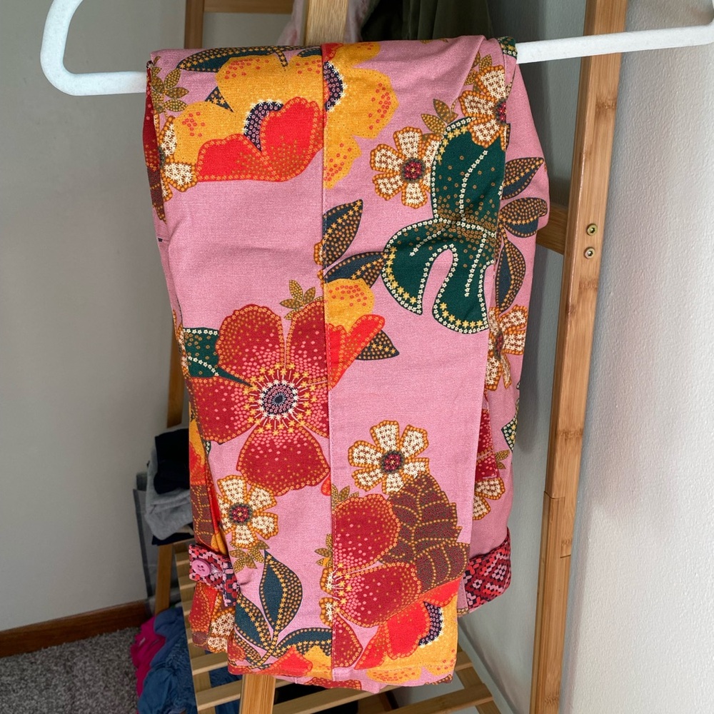 Farm Rio x Anthropologie Esperanza Pink Floral Pants - Picture 3 of 13
